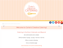 Tablet Screenshot of carterscreativecatering.com